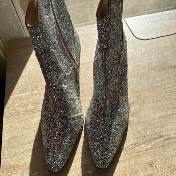 Betsey Johnson Emory Rhinestone Western Boot - Picture 4 of 9